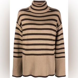 Toteme Signature Striped Oversized Jumper - Brown